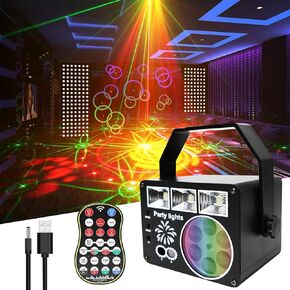 ضوء DJ ستروب، ضوء فلاش للحفلات، 3 في 1 ضوء مسرح بتأثير مختلط، ضوء LED بنمط ضوء فلاش للتحكم عن بعد، ضوء ديسكو دي جي نشط بالصوت لحفلات الزفاف وأعياد الميلاد ونادي المسرح in Kuwait