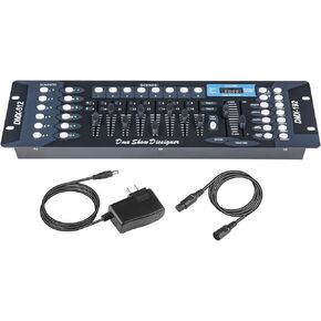 DMX Controller for dj Lights dmx512 Controller 192 Channel DMX 512 Controller DMX Board, DMX Light Controller with DMX Cables 2m/6.6 ft DMX Controller 512