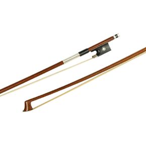 MI&VI NB-510 Brazilwood Violin Bow (3/4 Size) with Ebony Frog | Octagonal Silver Mount | Well Balanced | Light Weight | Real Mongolian Horse Hair - MIVI Music