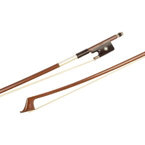MI&VI CB-510 Brazilwood Cello Bow 4/4 (Full Size) with Ebony Frog | Octagonal Silver Mount | Well Balanced | Light Weight | Mongolian Horse Hair - MIVI Music