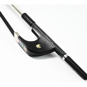 New Full Size Top Model, Carbon Bass Bow!! Black Horsehair German Bass Bow!Art No.200BGB