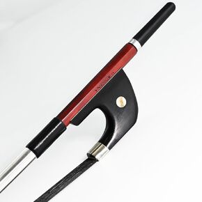 3/4 Size GERMAN UPRIGHT DOUBLE Bass Bow! BLACK Natural Mongolia Horsehair Art No.300BGB.43