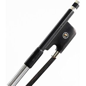 4/4 Size Black Horse Hair Carbon Fiber Viola Bow