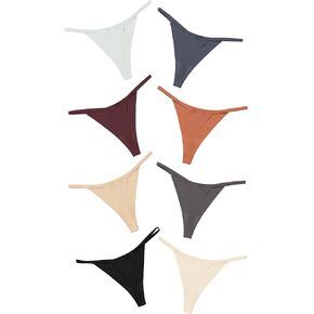 DEANGELMON G-string Thongs for Women Panties No Show Thong Seamless Underwear Low Rise Comfortable Microfiber Workout Pack