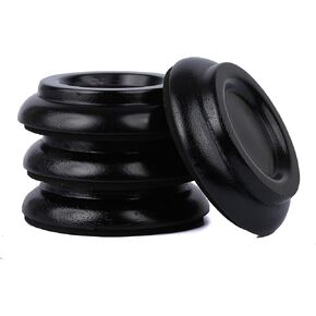 Hardwood Piano Caster Cups Floor Protector Solid Caster for Upright Piano Non-Slip & Anti-Noise Foot Pad, (Brown) - Set of 4