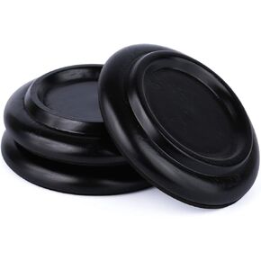 3 Pack Hardwood Piano Caster Cups Floor Protector Solid Caster for Grand Piano, Non-Slip & Anti-Noise Foot Pad, (Brown) 1
