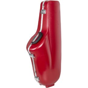 Crossrock Tenor Saxophone Case | ABS Molded Hardshell with Accessory Pocket, Security Lock, and Detachable Stras-Red (CRA862TSRD)