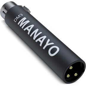 In-line Microphone Pream, Mic Booster Preamplifier for Dynamic and Passive Ribbon Microphones (Black)