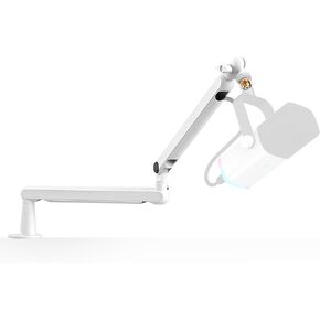 FIFINE Microphone Boom Arm, Low Profile Adjustable Stick Microphone Arm Stand with Desk Mount Clamp, Screw Adapter, Cable Management, for Podcast Streaming Gaming Studio-BM88