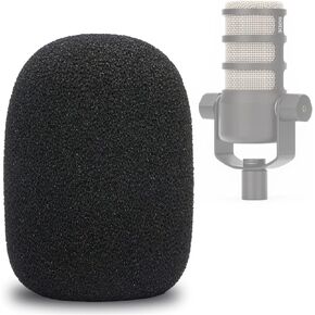 PodMic Pop Filter Foam Cover - Mic Windscreen Wind Cover Customized for Rode PodMic USB Versatile Dynamic Broadcast Microphone to Blocks Out Plosives