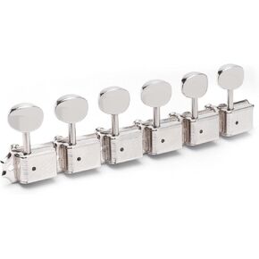 Gotoh Locking Vintage Oval Knob 6-In-Line Tuners, Nickel
