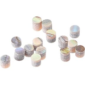 MECCANIXITY Inlay Dots Abalone Shell Fingerboard Inlay Fretboard Dots 2x1.8mm for Guitar Bass Ukulele Banjo, Pack of 15