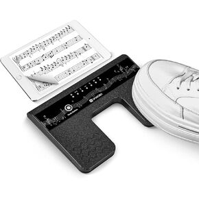 Vangoa Wireless Page Turner Pedal, USB Rechargeable Foot Turner Pedal with Anti-Flipper Rubber, Silent Music Page Turner for Tablets, Phones