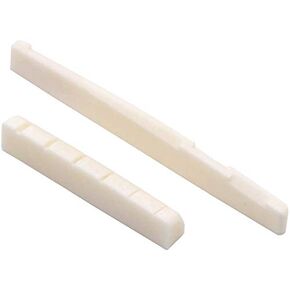 6 String Acoustic Guitar Bone Nut and Saddle Slotted Guitar Neck Nuts Bridge Parts Replacement Musical Instrument Accessories