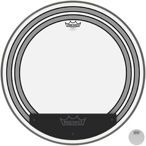Remo Powersonic Clear Bass Drumhead, 24"