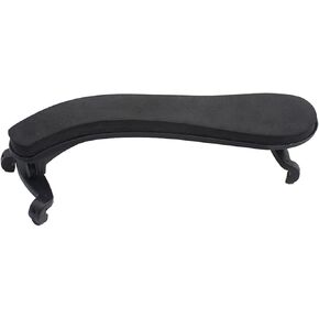 Viola Shoulder Rest for 15.5-16.5 Inch Violas Adjustable Height and Angle Lightweight Plastic Rest with Comfortable Sponge Pad, Black