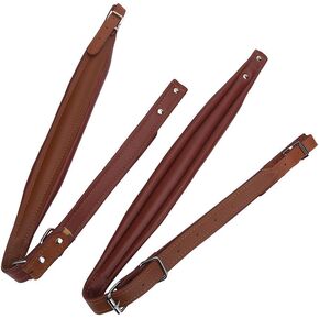 Tbest Accordion Shoulder Strap PU Leather Wear resistant Shoulder Belts Adjustable for 16 120 Bass Accordion 4 Colors(Coffee) Accordion Straps accordion straps accordion fur straps