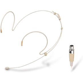 Headset Microphone Double Over Ear Earset Over Ear Headworn Mic Compatible with AKG Wireless System Bodypack Transmitter with 1.2m Cable Windscreen Mini XLR 3 Pin TA3F Plug