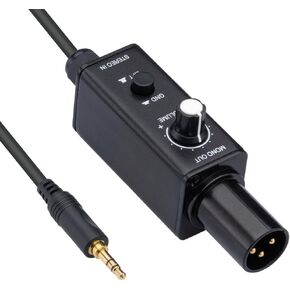 Kopul LT-PDI Laptop One-Channel Passive Direct Box (Caja Directa) – Converts Unbalanced to Balanced Audio, Ideal for Computer, Stereo DI Box, Clean Audio Signal for PA Systems