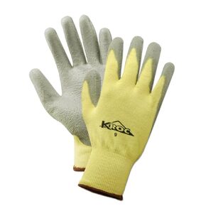 MAGID Dry Grip Level A2 Cut Resistant Work Gloves, 12 PR, Polyurethane Coated, Size 9/L, Reusable, 13-Gauge Para-Aramid (Kevlar) Shell (KEV437)