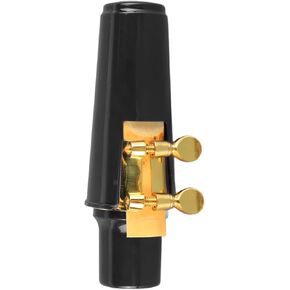 Alto Saxophone Mouthpiece Kit with Metal Ligature, Reeds Cushions Pads and Plastic Cap Alto Sax Saxophone Instrument Accessories for Replacement(Red)