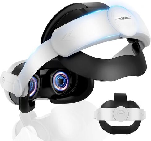 Head Strap Battery Pack Compatible with Meta Quest 3 / Quest 3S – 13000mAh Elite Replacement Strap for VR Headset, VR Accessories in Saudi Arabia