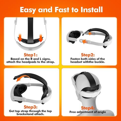 Head Strap Battery Pack Compatible with Meta Quest 3 / Quest 3S – 13000mAh Elite Replacement Strap for VR Headset, VR Accessories in Saudi Arabia