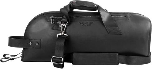 Leather Trumpet Gig Bag. Padded, Lightweight & Water-Resistant, w. Shoulder Strap & Handle. Durable Protection w. Accessory Pocket. Instrument Case Storage & Travel (Trumpet, black) in Kuwait