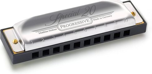 Hohner Special 20 Harmonica - Key of C Bundle with Zip Case, Instructional Manual, and Austin Bazaar Polishing Cloth in Saudi Arabia