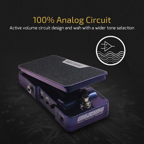 Hotone Wah Active Volume Passive Expression Guitar Effects Pedal Switchable Soul Press II 4 in 1 with Visible Guitar Effects Pedal in Saudi Arabia