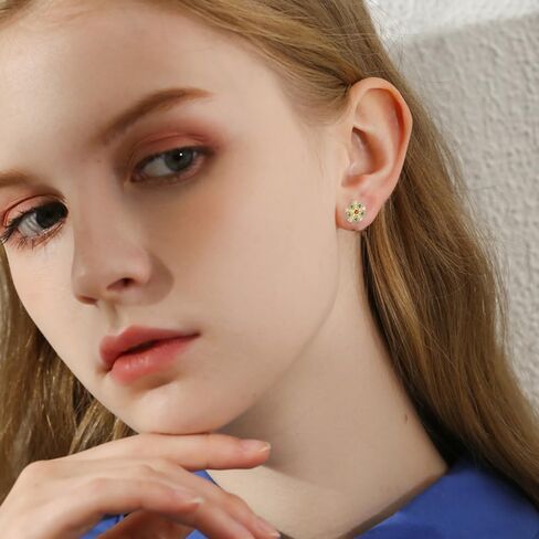 Christmas Snowflake Small Stud Earrings 18K Gold for Women Tiny 20G Cartilage Screw Back Tragus Helix Barbell Piercing Body Dainty Cute Fashion Cubic Zirconia Jewelry Gifts Daughther BFF Birthday Xmas in Saudi Arabia