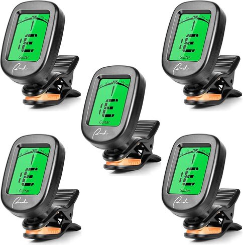 Ranch Guitar Tuner Clip On for Acoustic/Electric Guitar, Ukulele, Violin, Bass, Banjo and Chromatic Tuning Modes - Classical Black in Kuwait