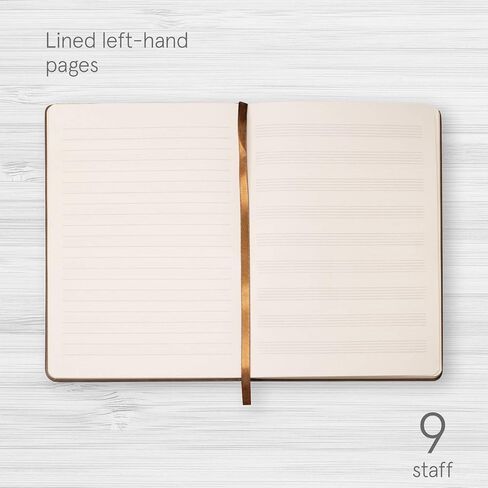 ACE Music Notebook | Leather Hardcover | Songwriting Journal | Staff Paper Notebook (Premium) in Saudi Arabia