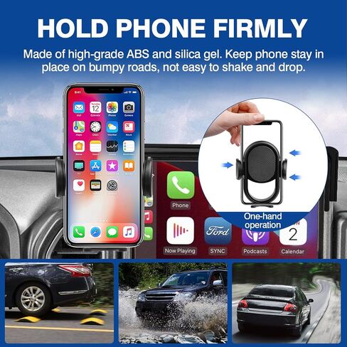 Autorder Car Phone Holder for 2024 2025 Ford Ranger Accessories Phone Mount Cell Phone Automobile Cradles Hands-Free 360 Degree Rotation in Saudi Arabia