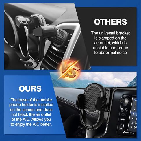 Autorder Car Phone Holder for 2024 2025 Ford Ranger Accessories Phone Mount Cell Phone Automobile Cradles Hands-Free 360 Degree Rotation in Saudi Arabia