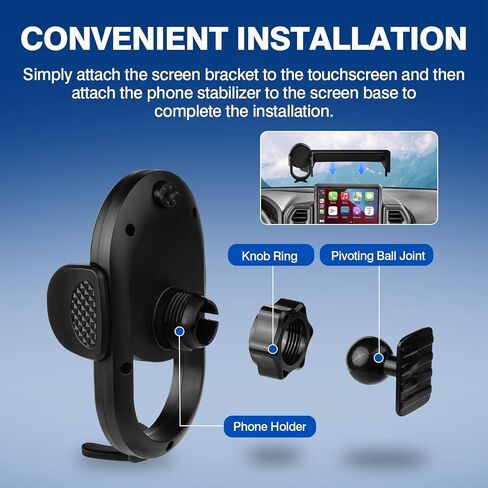 Autorder Car Phone Holder for 2024 2025 Ford Ranger Accessories Phone Mount Cell Phone Automobile Cradles Hands-Free 360 Degree Rotation in Saudi Arabia