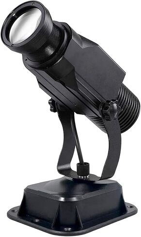 LED Logo GOBO Projector with Manual Zoom DJ Effect Light Including Free Custom Glass GOBO to Project Image for Hotel Company Store Wedding Advertising Indoor Use (Black) in Kuwait