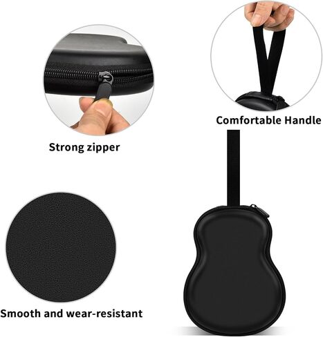ANKHOH Guitar Pick Holder Case for Fender/for Acoustic/for ChromaCast/for D'Addario/for JIM DUNLOP/for Bolopick/for UNLP MUSICAL INSTRUMENT, 63+ All Size Plectrums Storage Picks Pouch Box, Bag Only in Kuwait