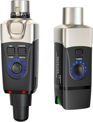 نظام الميكروفون اللاسلكي Xvive U3 جهاز إرسال واستقبال XLR لاسلكي 2.4 جيجا هرتز للميكروفون الديناميكي، خلاط الصوت، نظام PA (U3 ديناميكي) in Saudi Arabia