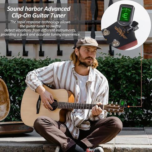Guitar Tuner Clip On Ukulele Tuner 1 Pack for Guitar Bass Ukulele Violin banjo Tuner in Kuwait