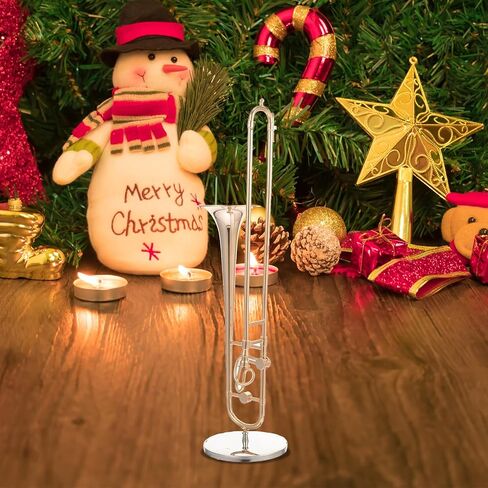 Vaguelly 1pc Trombone Model Desktop Decor Instrument Model Ornament Models Tabletop Miniatures Desk Top Decor Small Desktop Instrument Small Trombone Decor Musical Instrument in Saudi Arabia