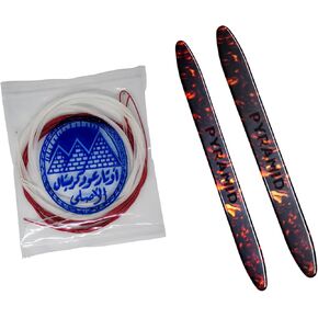Egyptian Professional 10 Oud Strings Guitar Copper Plated Wound Nylon Oud + 2 Pcs Pyramid Professional Standard Oud Pick Picks Plectrum Ud Risha Reeshe Germany Oudh Musical Instrument Accessories