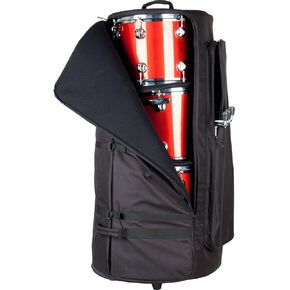 Multi-Tom Drum Bag with Wheels by Protec, Model CP200WL, Black