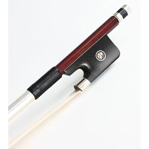 Brazilwood Octagonal Cello Bow 4/4 Size VINGOBOW 310C Full 4/4 71.5cm Advanced Level Parisian Eyes Ebony Frog Sweet Sound Natural Horse Hair Straight Smooth Tuner Easy Rosin Neat Works