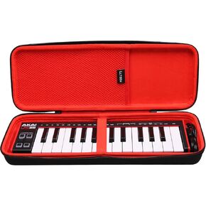 LTGEM Travel Hard Carrying Case for AKAI Professional LPK25 - USB MIDI Keyboard Controller(New Model)