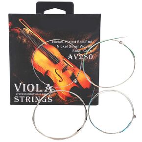 Walfront 4 Pcs Professional Viola Strings Viola Strings Viola String Set Universal Full Set E A D G Strings for Music Instruments, Suitable for 14 16 Violins