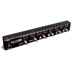 JOYO PXL8 Foot Pedal Controller 8 FX Loop Programmable Pedal Switcher with True Bypass (Black)