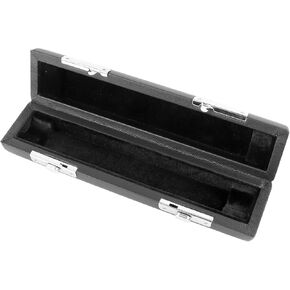Bordstract Piccolo Case, Durable Leather 16-Hole Piccolo Case Black Piccolo Storage Box for Secure Travel Carrying and Instrument Protection
