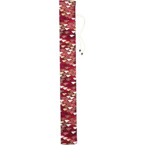 Cloth Flute Bag Flute Storage Pouch Folk Style Flute Bag Flute Woven Bag Musical Storage Container (Red)