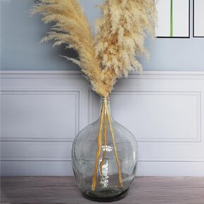21" Extra Large Floor Glass Vase for Tall Pampas Grass - Table Home Decor, Purple Glass Vase Balloon Jug Tall Floor Vases for Centerpieces Home Decor